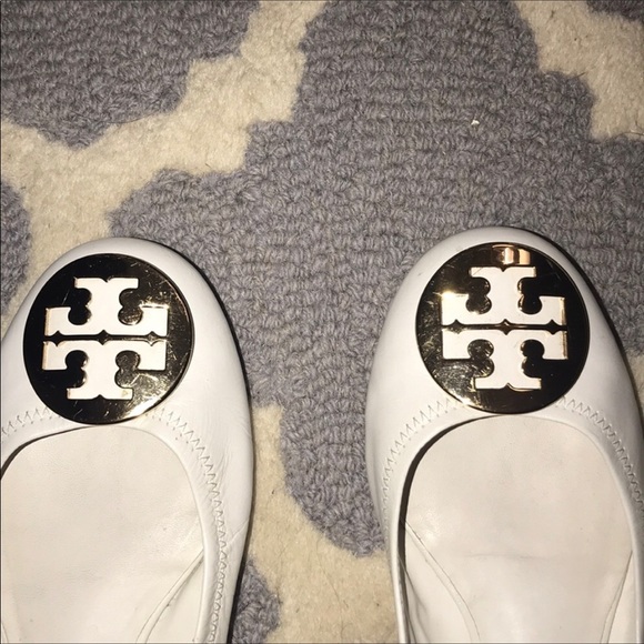 white tory burch flats - Picture 2 of 4